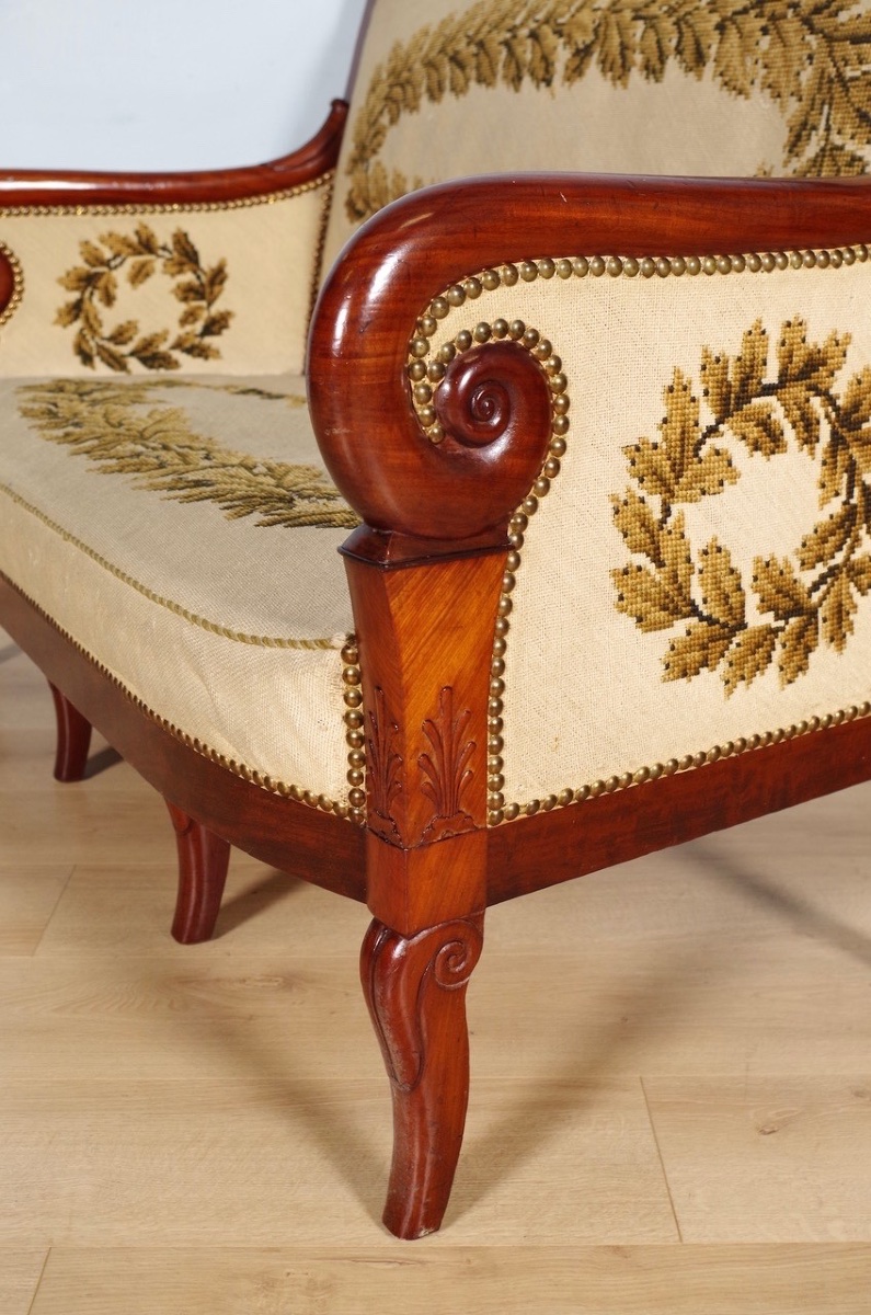 Paire de canapés époque Restauration-photo-3