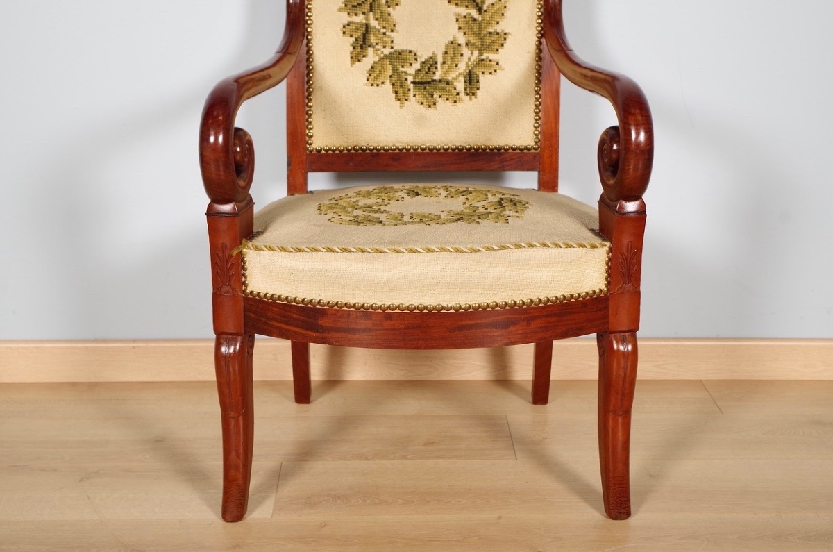 Douze fauteuils époque Restauration-photo-2