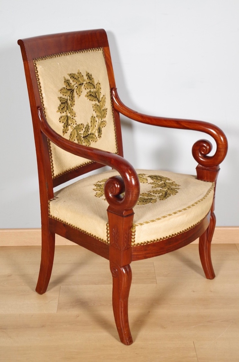 Douze fauteuils époque Restauration-photo-3