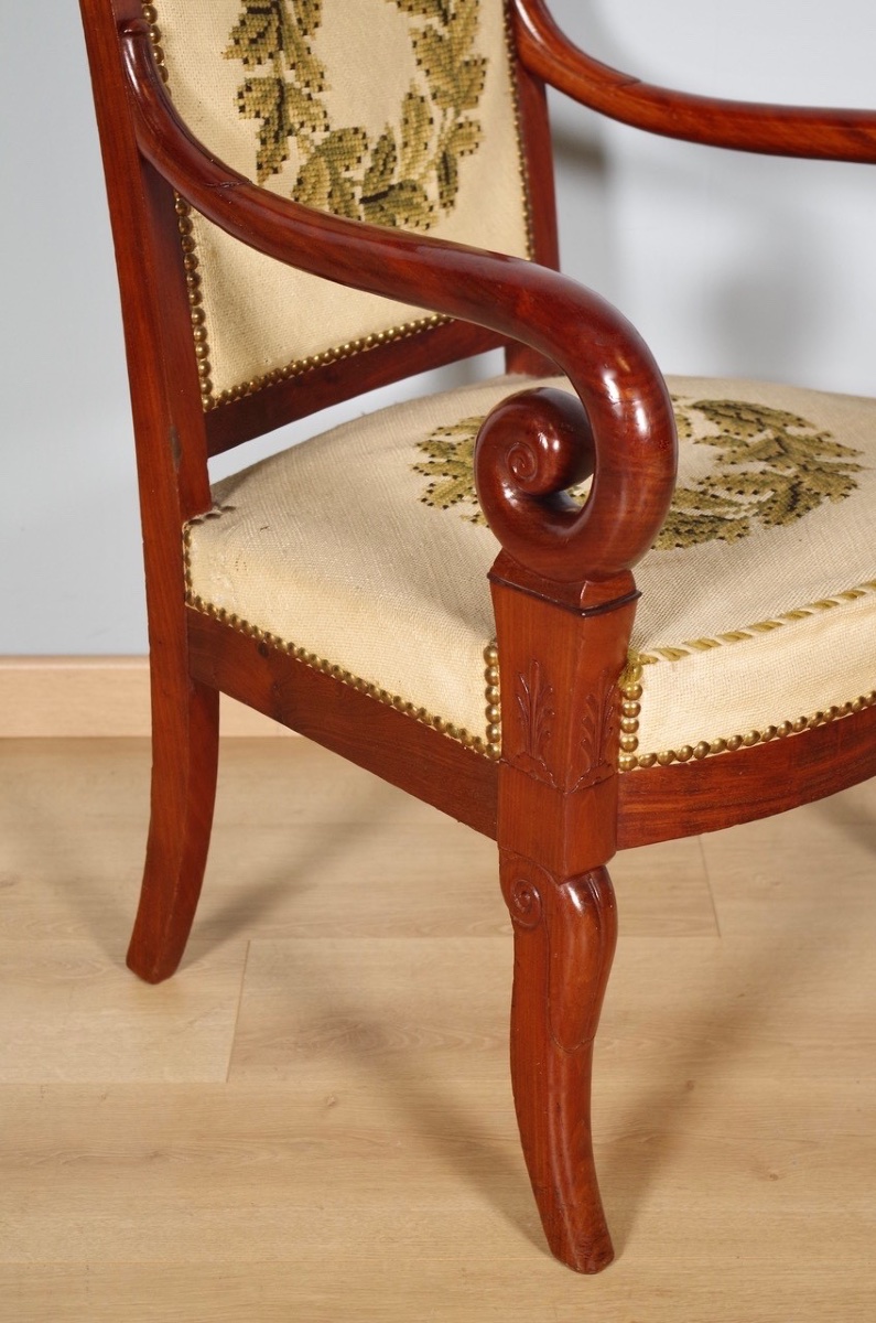 Douze fauteuils époque Restauration-photo-4