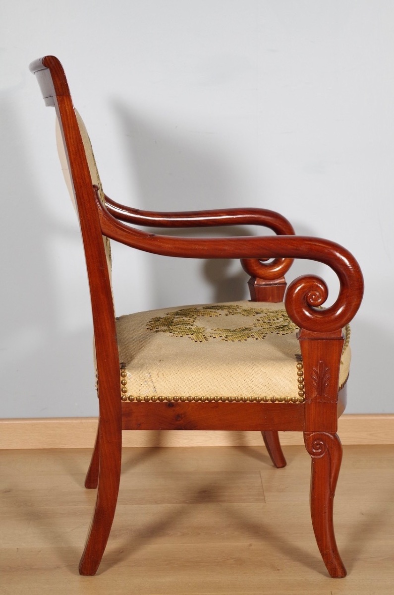 Douze fauteuils époque Restauration-photo-5