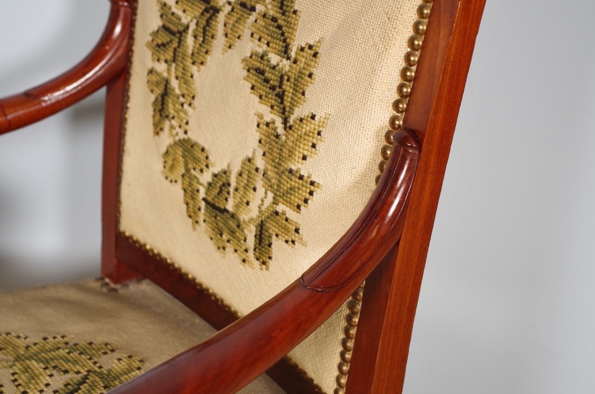 Douze fauteuils époque Restauration-photo-7