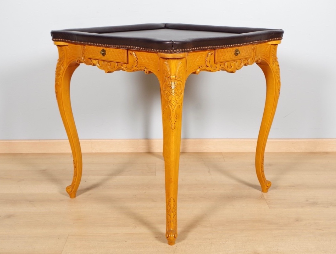 Table à jeux style Régence-photo-3