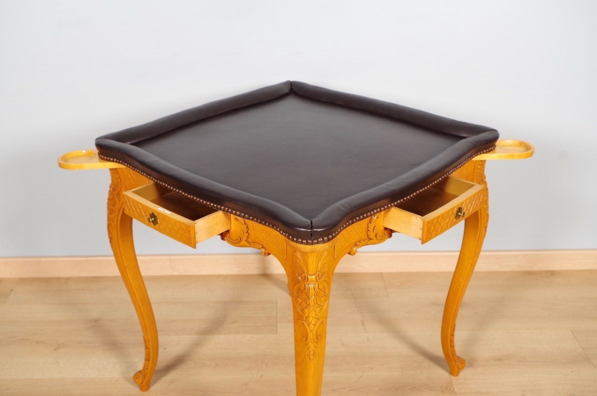 Table à jeux style Régence-photo-1