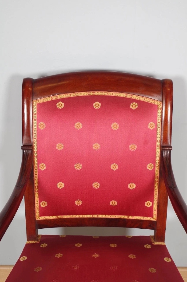 Paire de fauteuils époque Restauration-photo-3