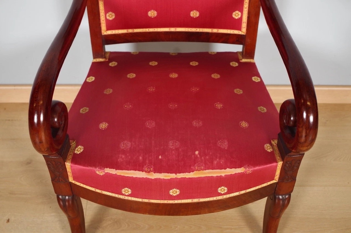 Paire de fauteuils époque Restauration-photo-4