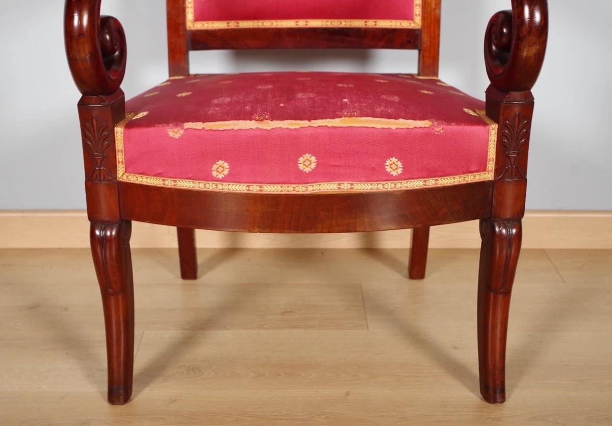 Paire de fauteuils époque Restauration-photo-1