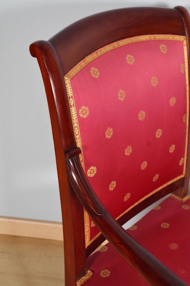 Paire de fauteuils époque Restauration-photo-6