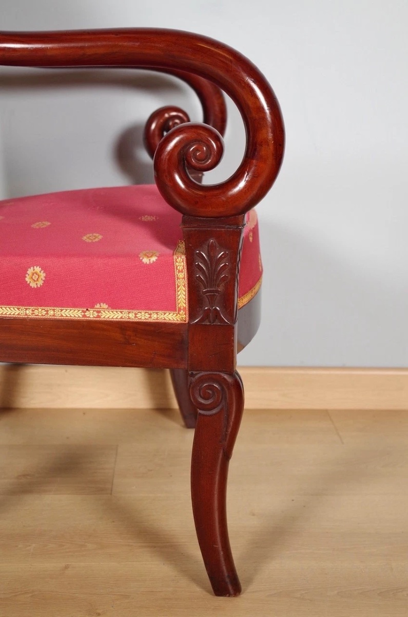 Paire de fauteuils époque Restauration-photo-7