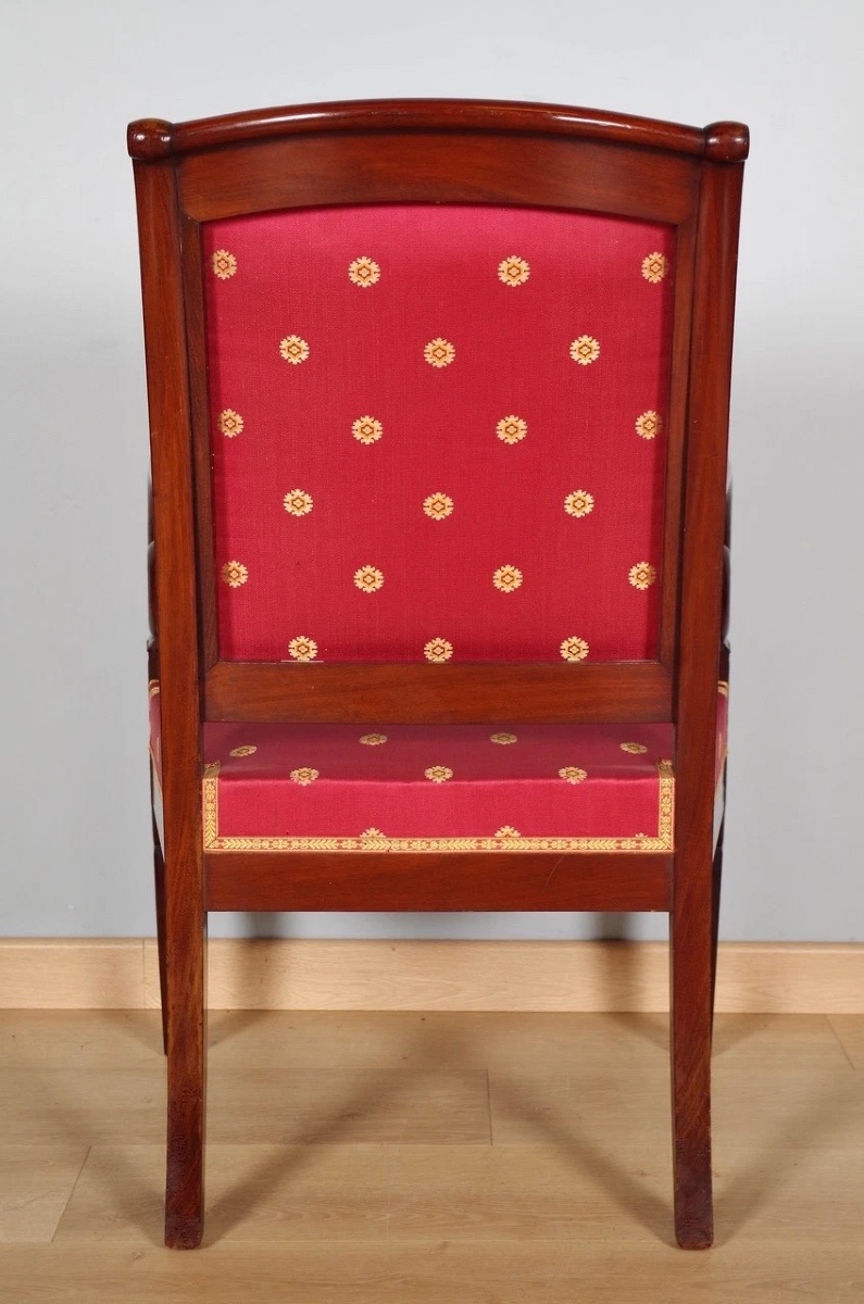 Paire de fauteuils époque Restauration-photo-8