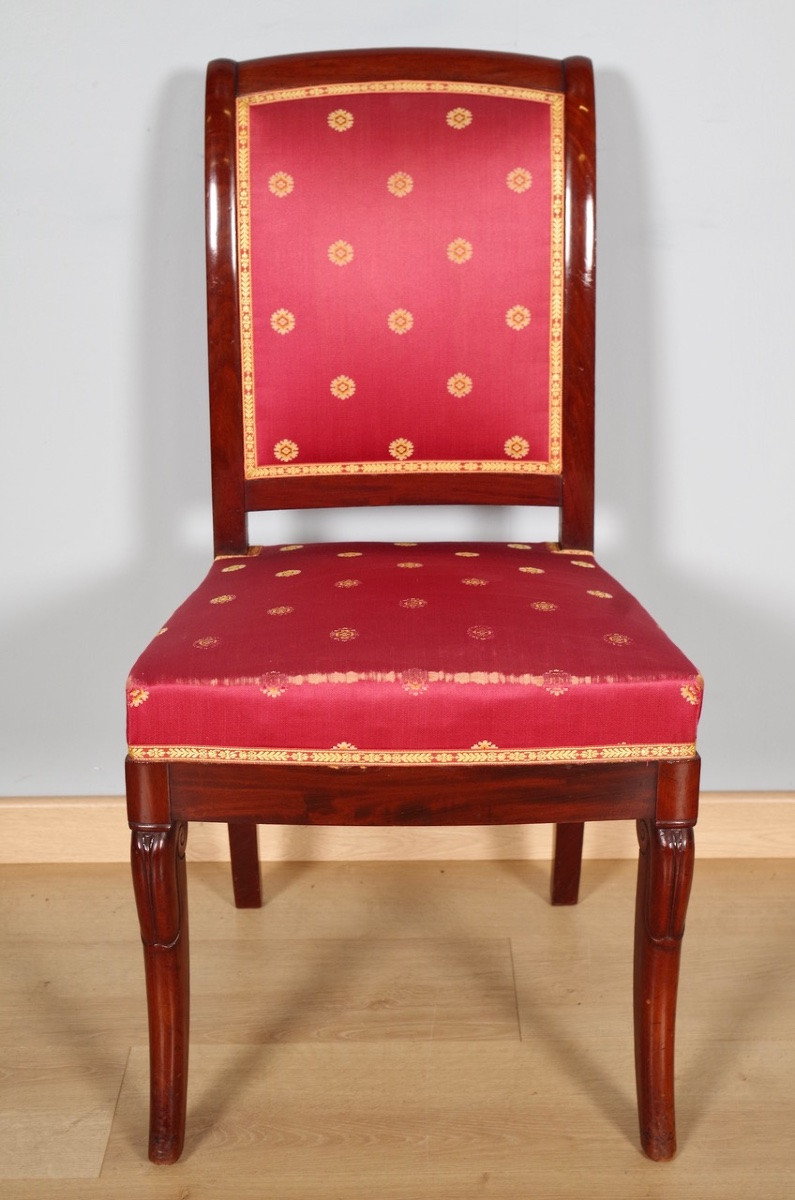 Paire de chaises époque Restauration-photo-3