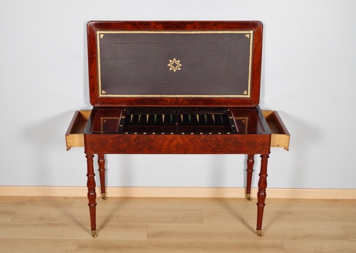 Table à jeux Tric Trac époque Restauration