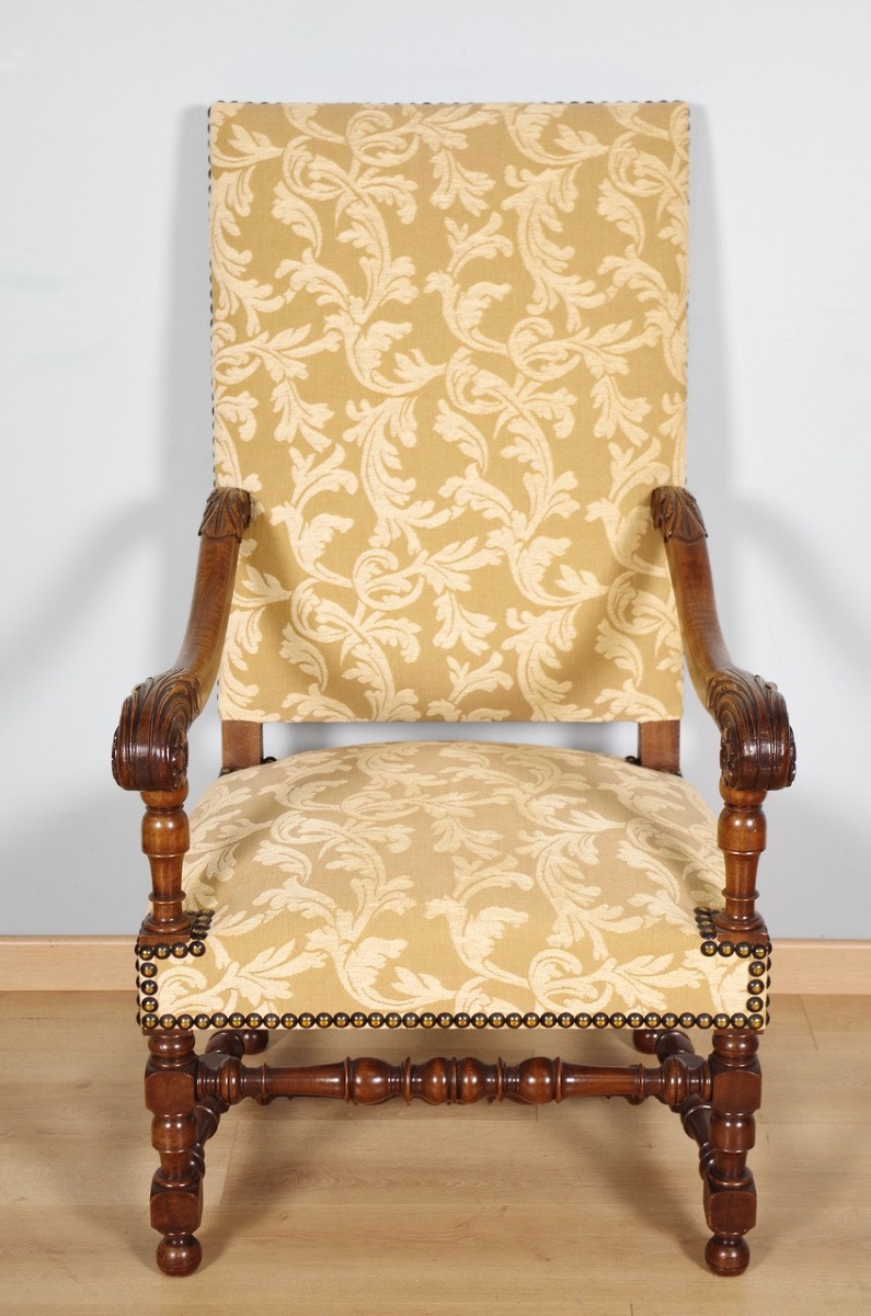 Paire de fauteuils style Louis XIV-photo-3