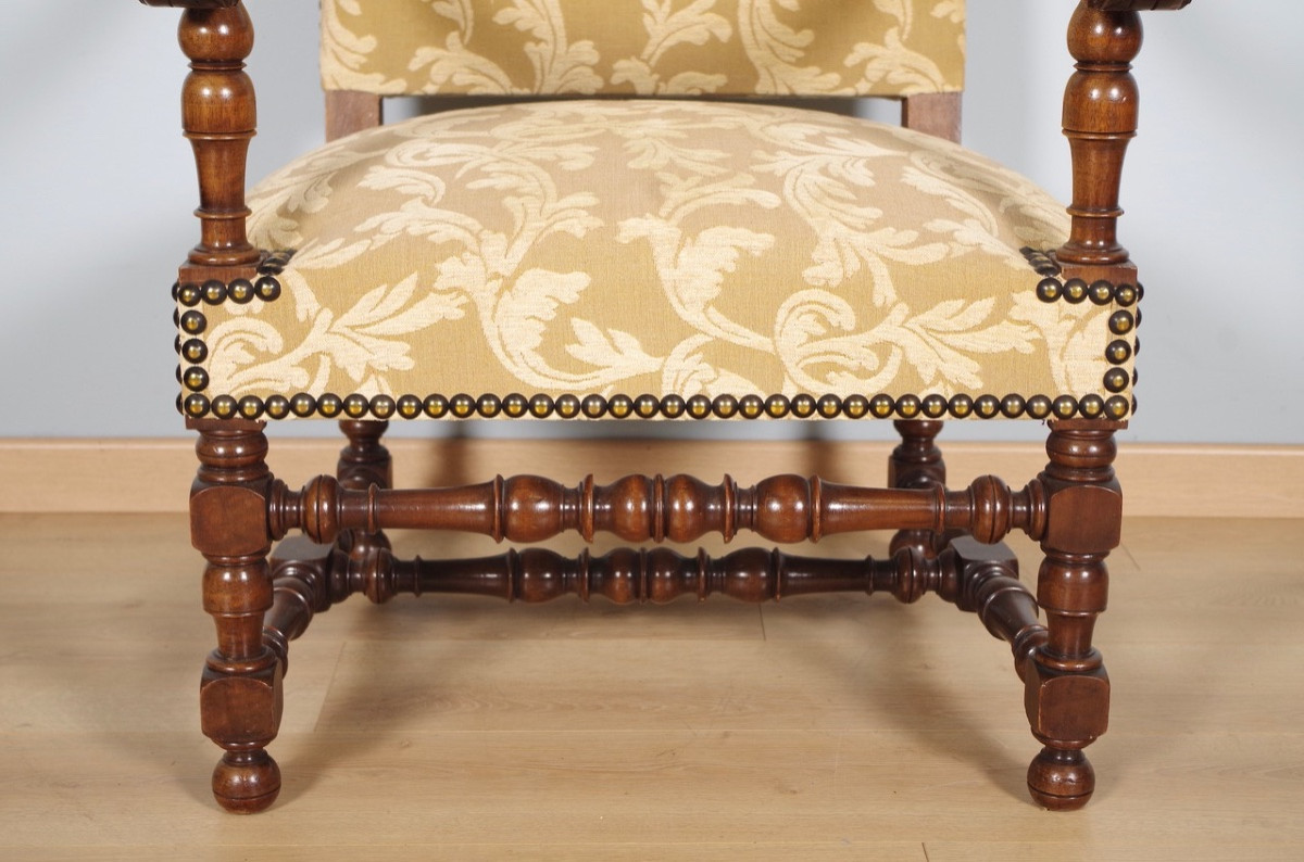 Paire de fauteuils style Louis XIV-photo-2