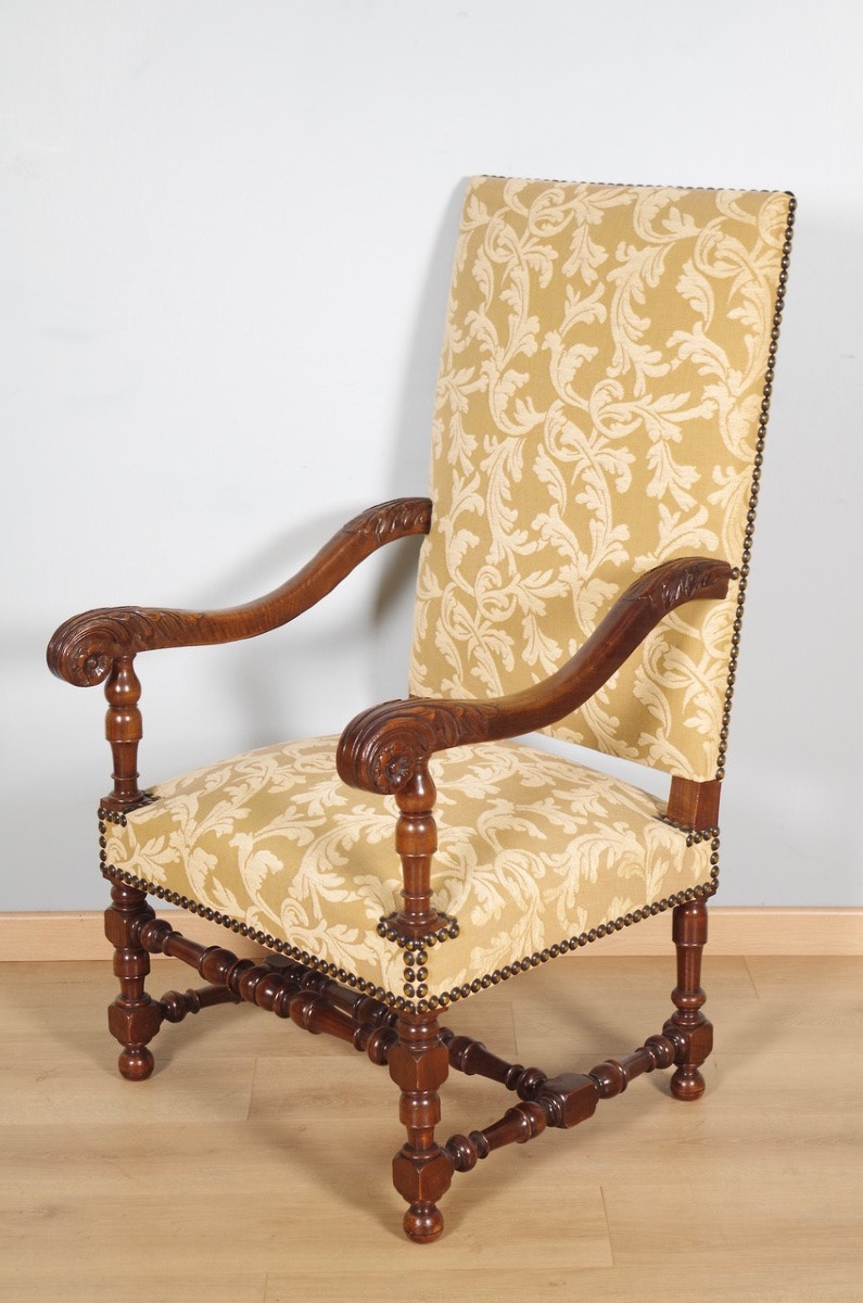 Paire de fauteuils style Louis XIV-photo-3
