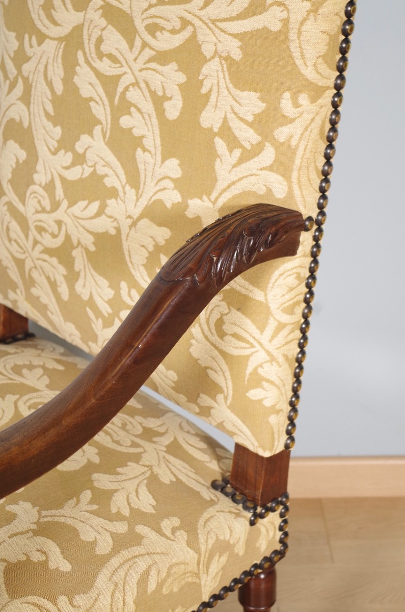 Paire de fauteuils style Louis XIV-photo-4