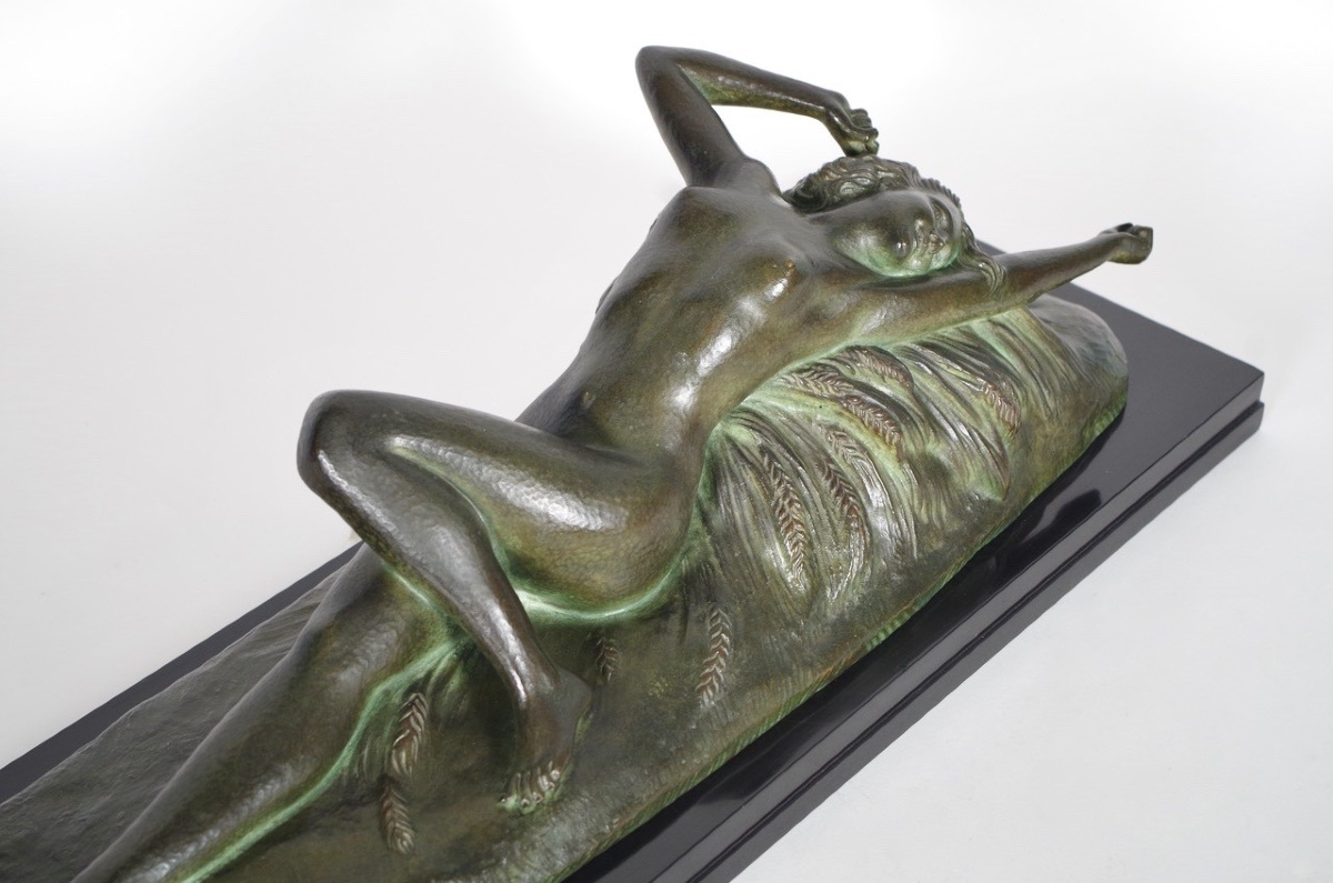 Art Deco Bronze Signed Brochard-photo-2