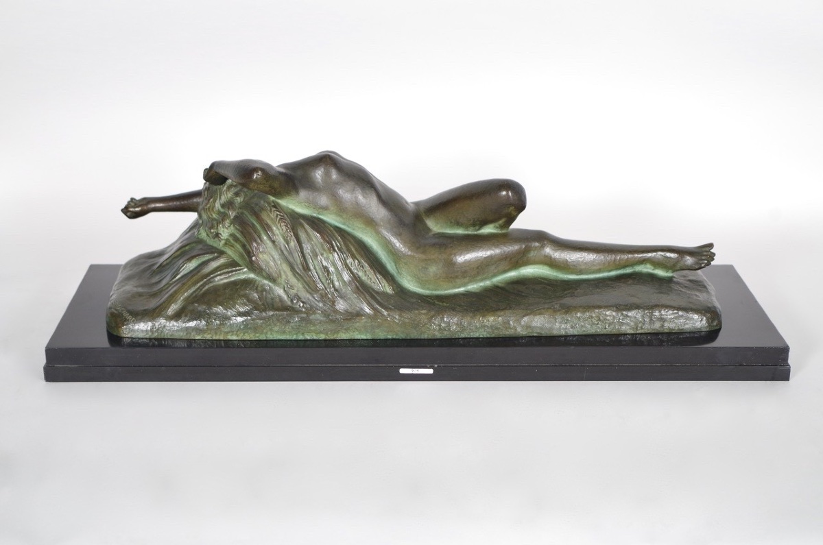 Art Deco Bronze Signed Brochard-photo-6