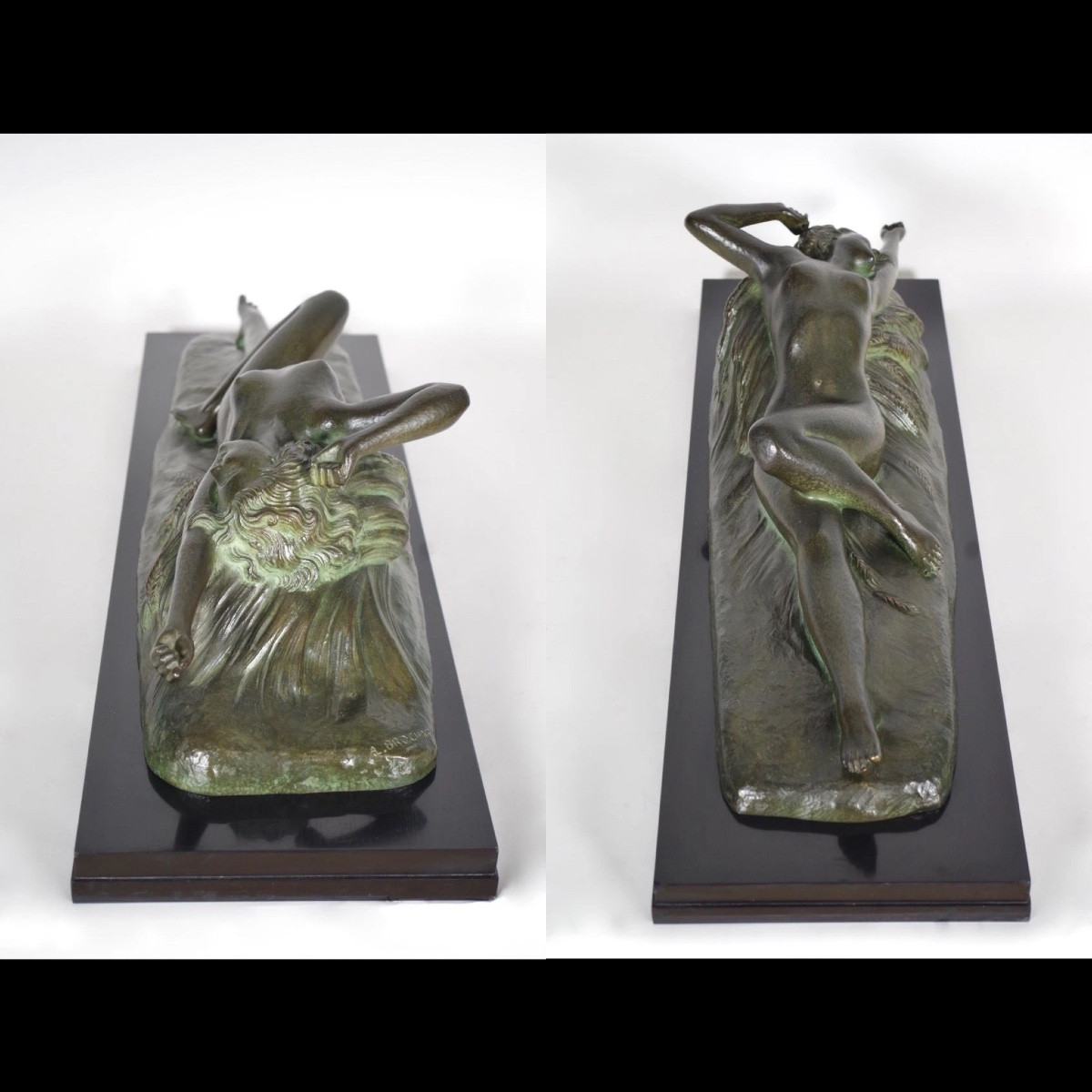 Art Deco Bronze Signed Brochard-photo-8