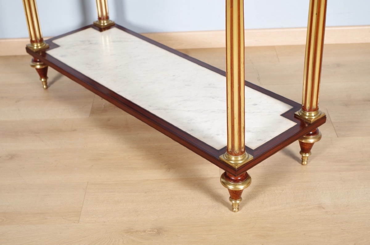 Louis XVI Period Console Table Stamped Gamichon In Paris-photo-3
