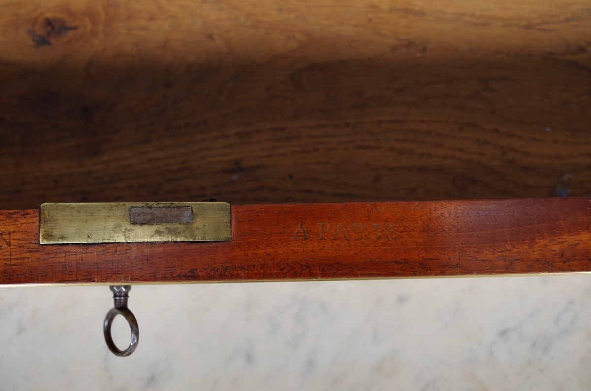 Louis XVI Period Console Table Stamped Gamichon In Paris-photo-8