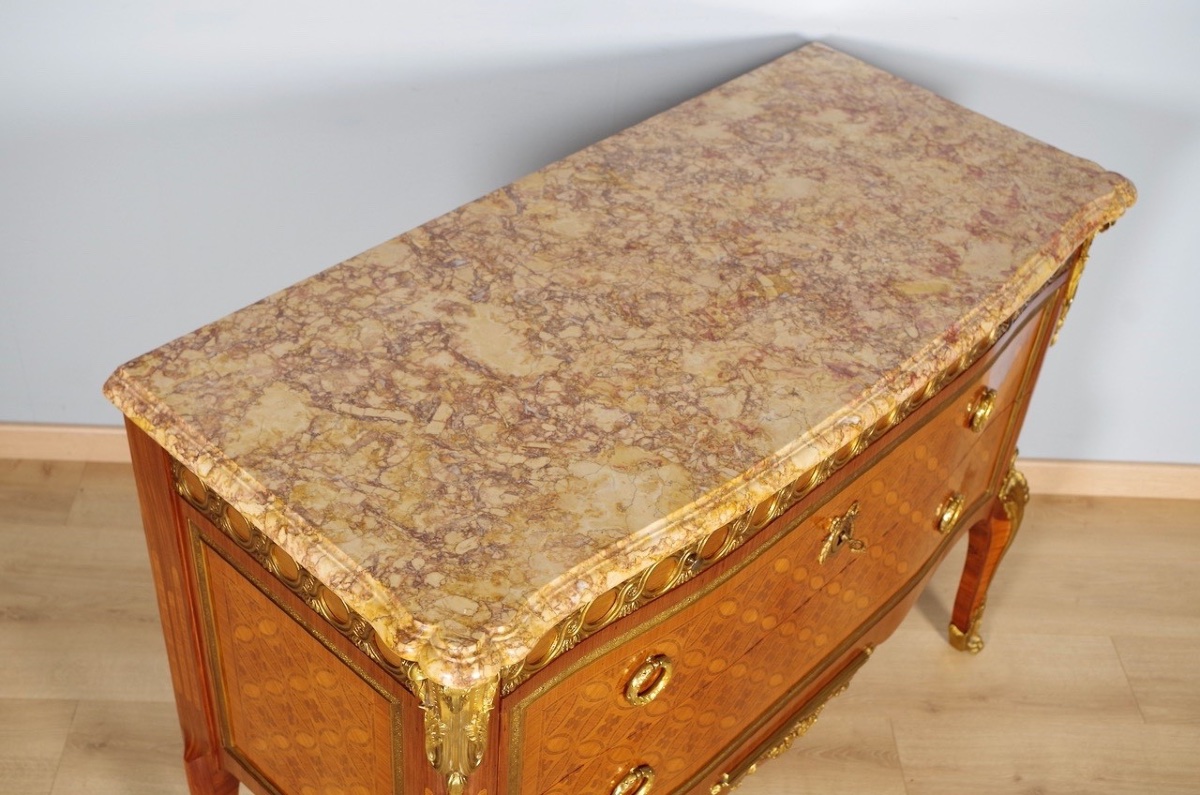 Commode style Transition dans le goût de Riesener-photo-7