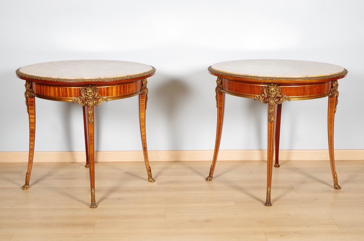 Christian Krass - Pair Of Regency Style Side Tables-photo-2