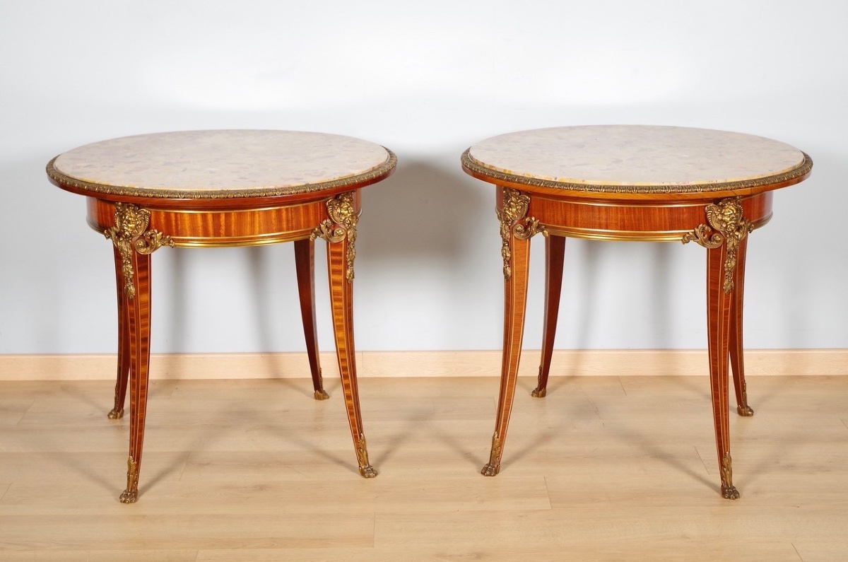 Christian Krass - Pair Of Regency Style Side Tables-photo-3