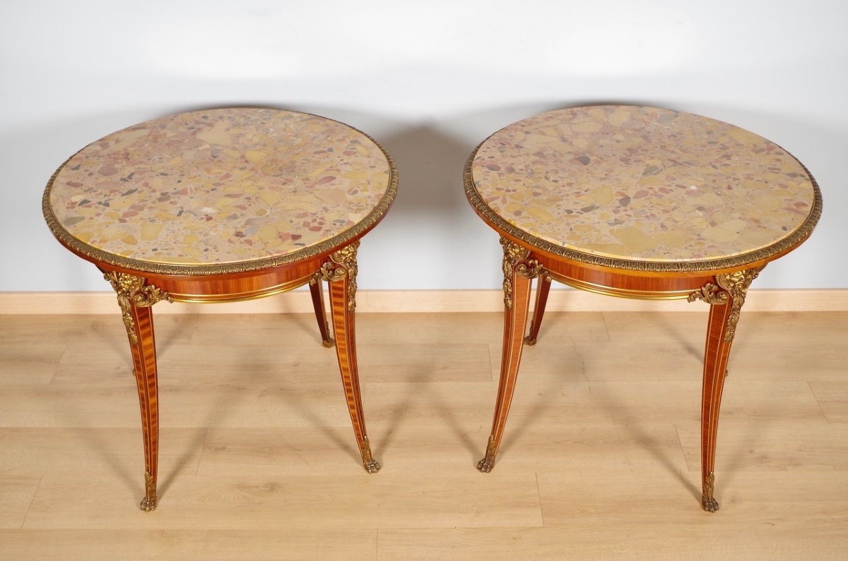 Christian Krass - Pair Of Regency Style Side Tables-photo-4
