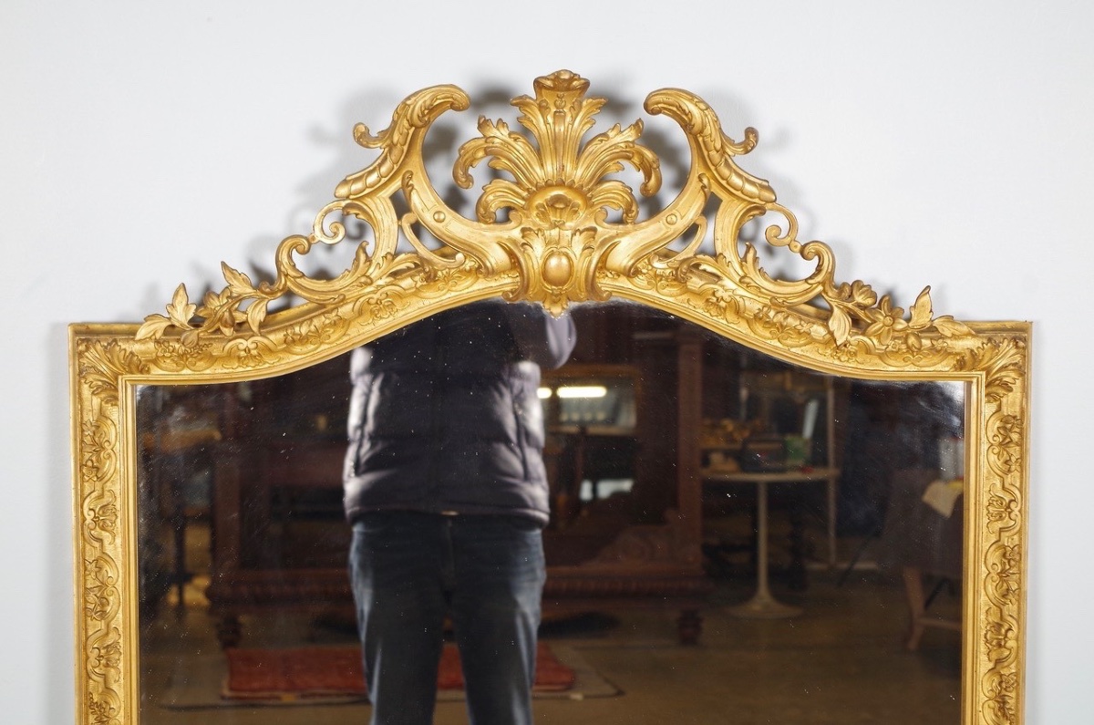 Louis XIV Style Gilded Mirror-photo-2