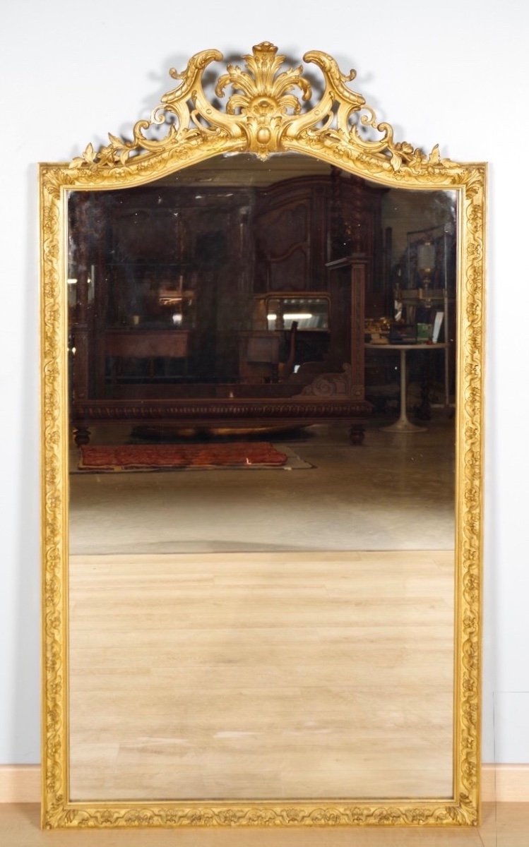 Louis XIV Style Gilded Mirror