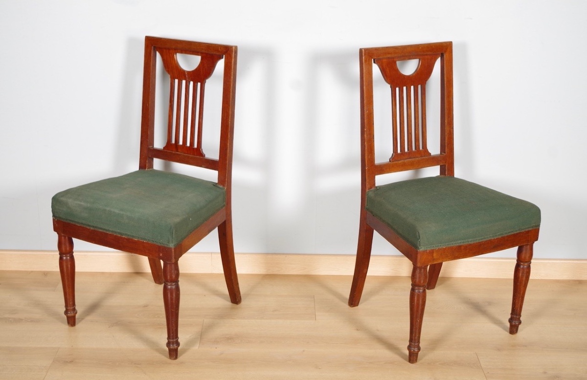 Paire de chaises estampillées Jacob-Desmalter