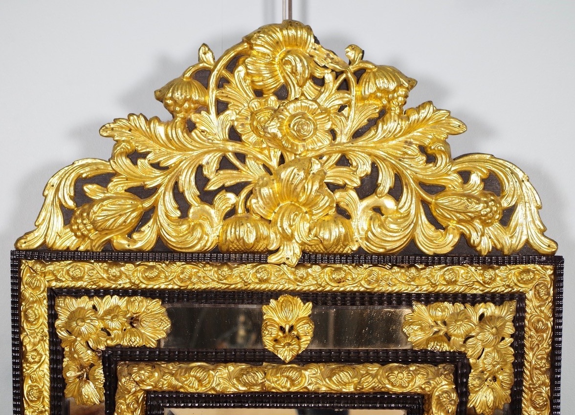 Louis XIV Style Glazed Mirror-photo-3