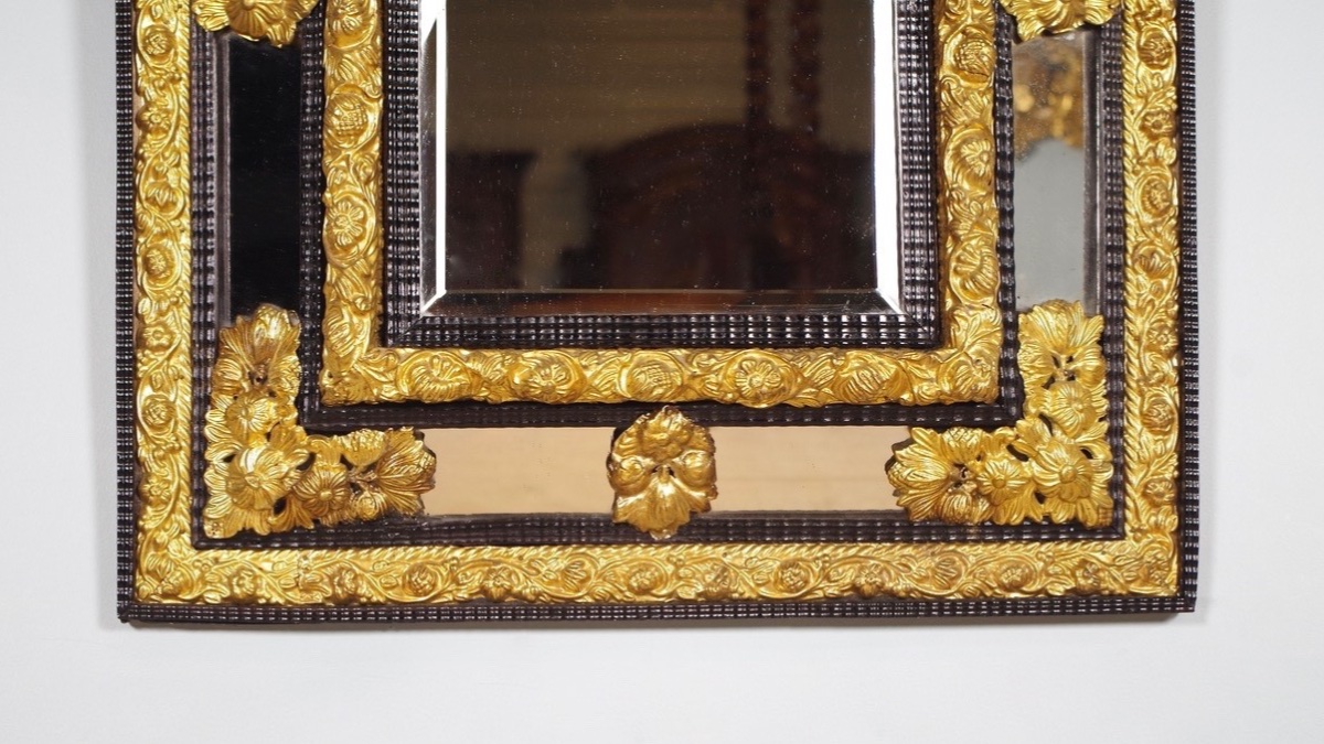 Louis XIV Style Glazed Mirror-photo-4