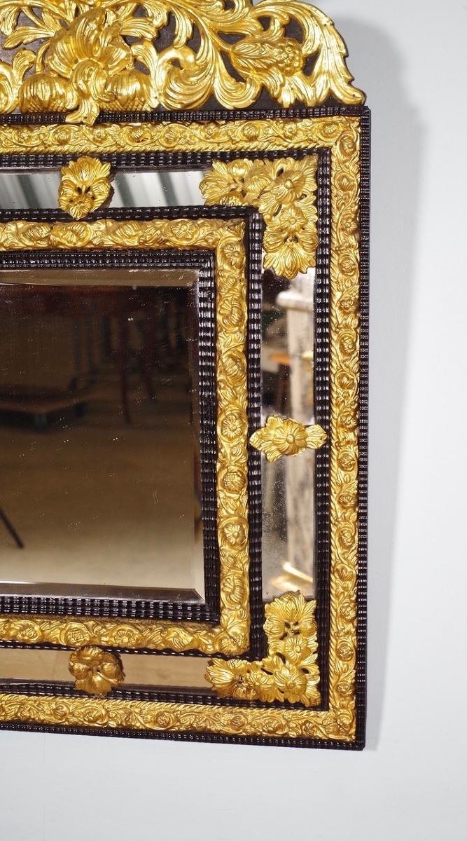 Louis XIV Style Glazed Mirror-photo-2