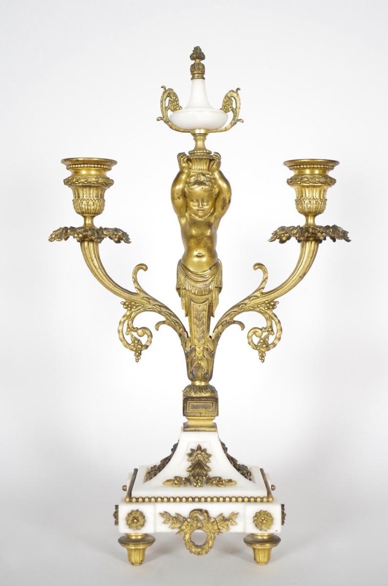 Pair Of Louis XVI Style Candelabra-photo-2