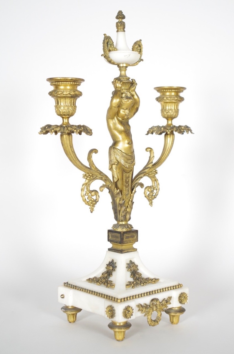 Pair Of Louis XVI Style Candelabra-photo-2