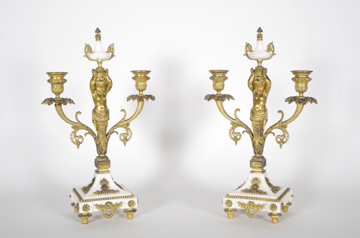 Pair Of Louis XVI Style Candelabra