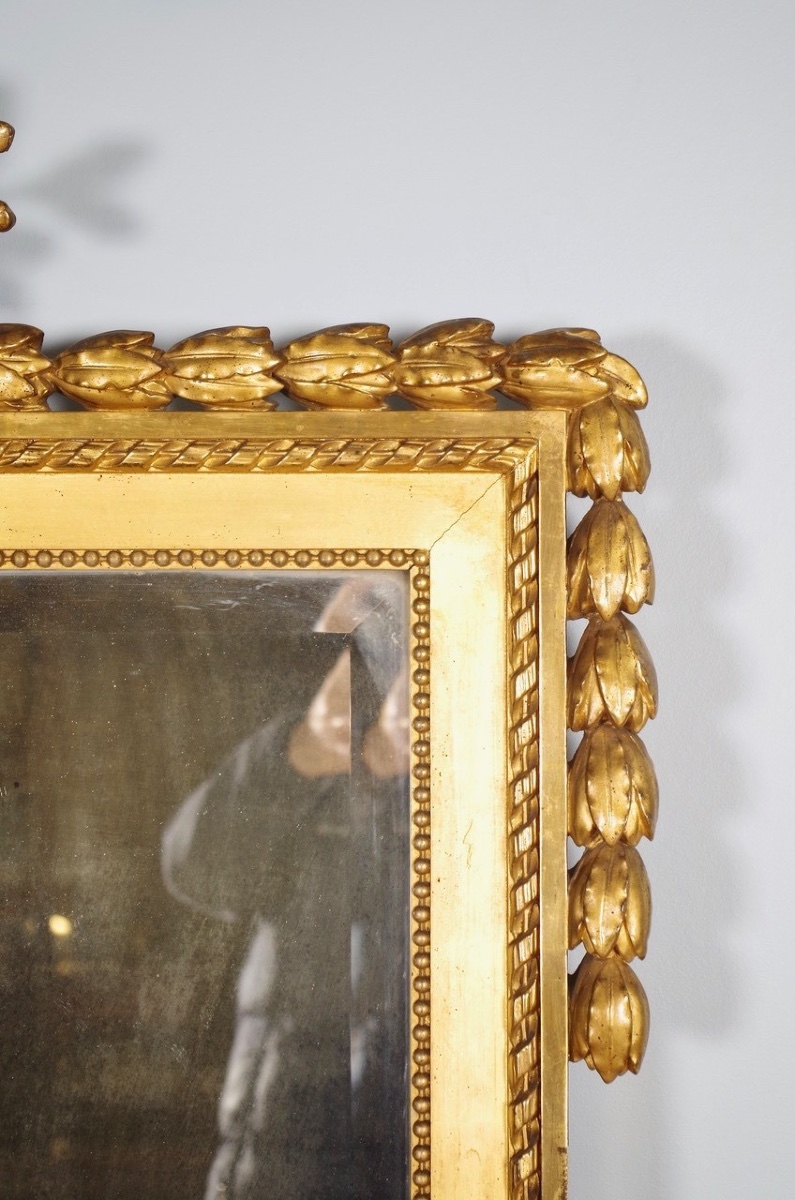 Miroir doré style Louis XVI-photo-2