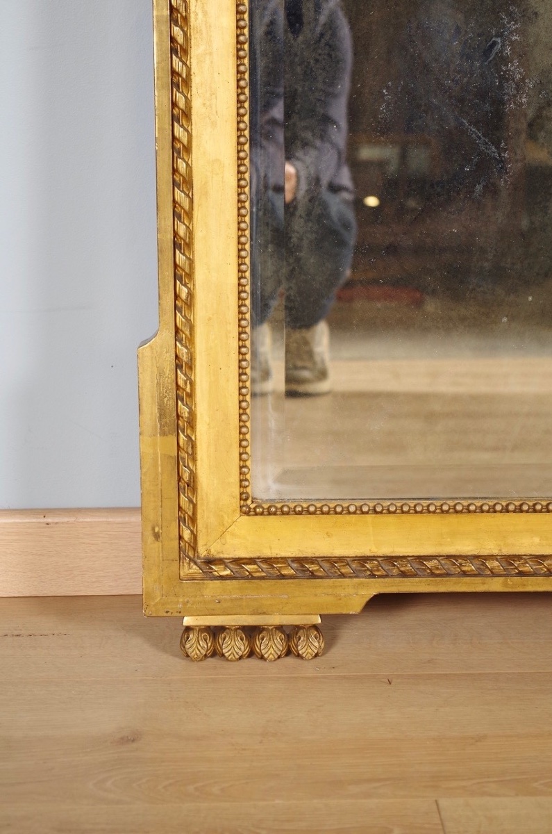 Miroir doré style Louis XVI-photo-3