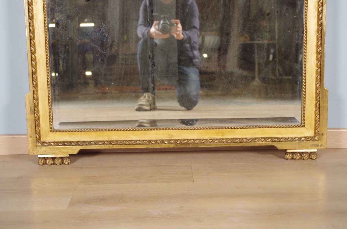 Miroir doré style Louis XVI-photo-4