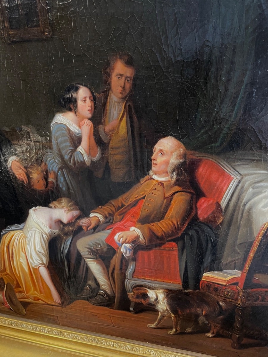 The Death Of Benjamin Franklin, Circa 1830-photo-4