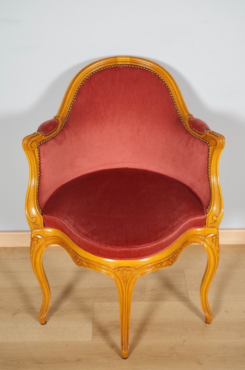 Louis XV Style Desk Armchair-photo-3
