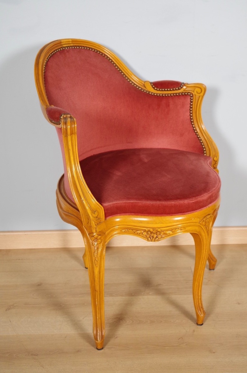 Louis XV Style Desk Armchair-photo-3