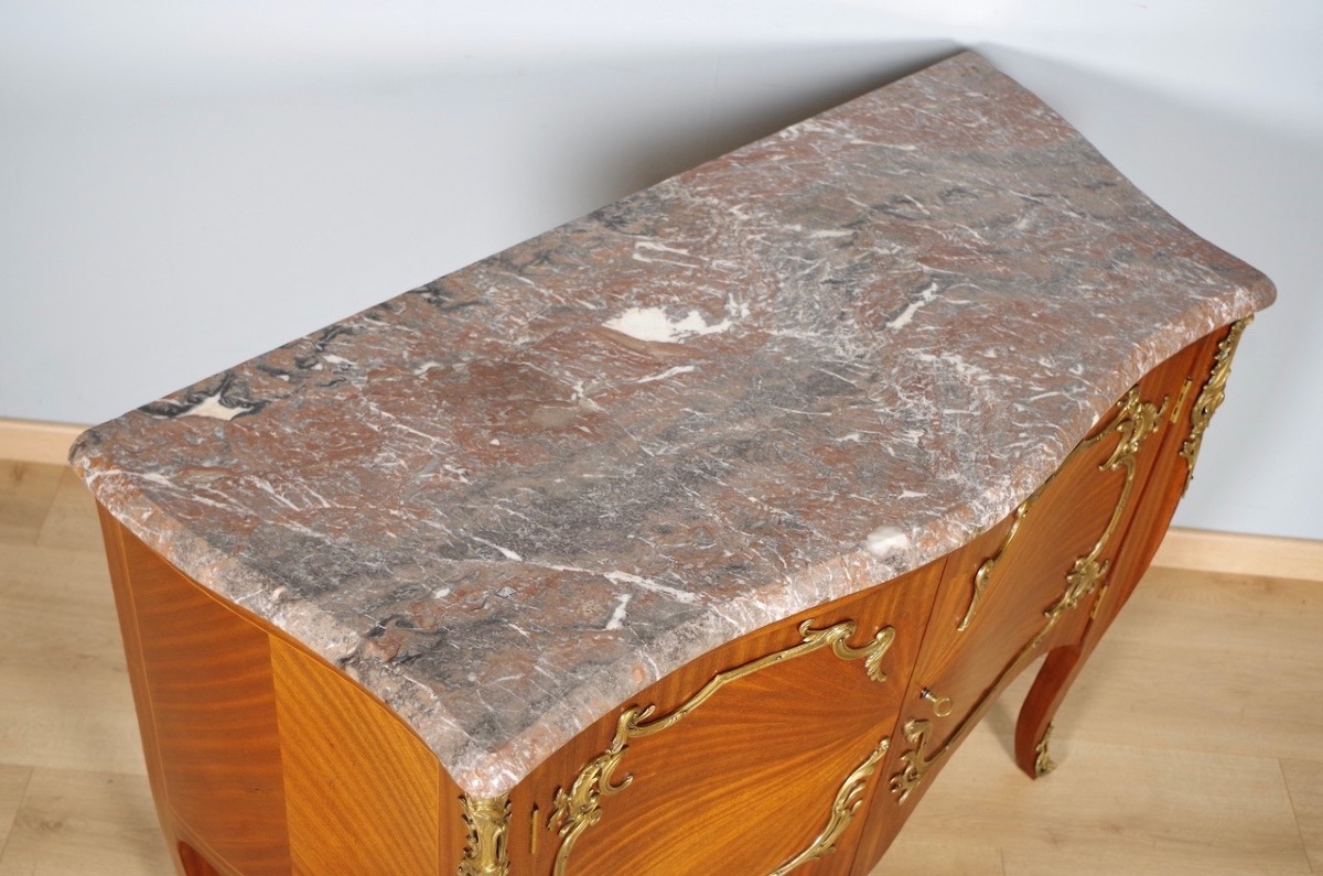 Louis XV Style Chest Of Drawers-photo-1