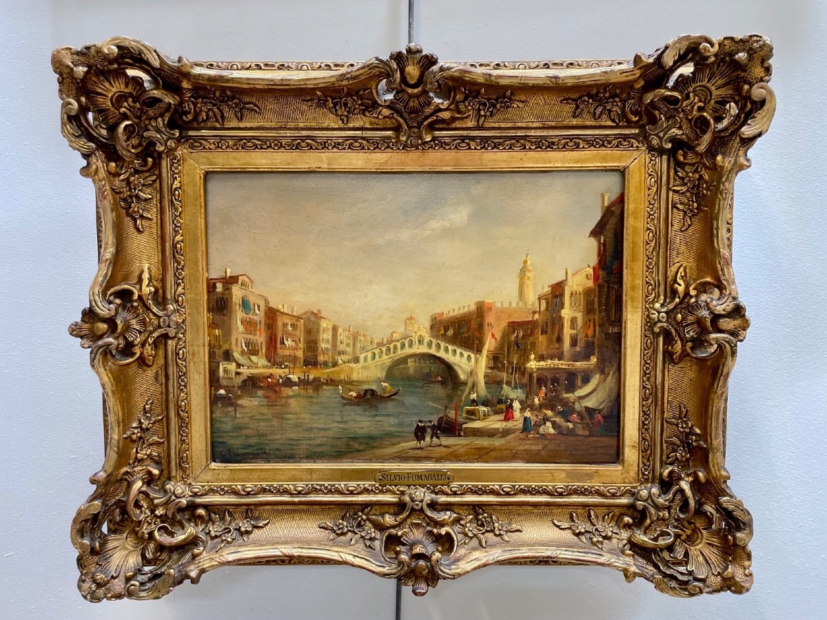 Silvio Fumagalli - Saint Mark's Square And The Rialto Bridge-photo-2