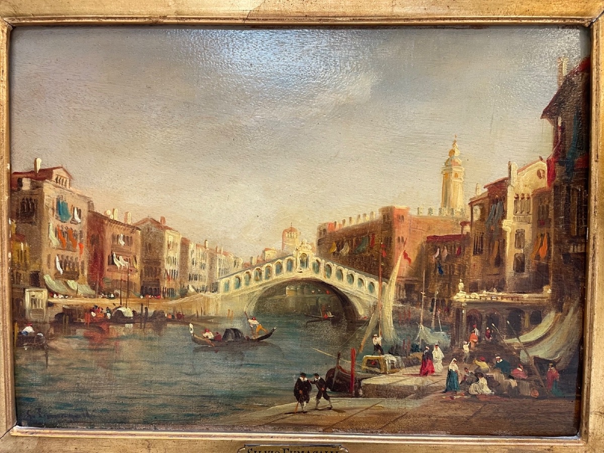 Silvio Fumagalli - Saint Mark's Square And The Rialto Bridge-photo-4