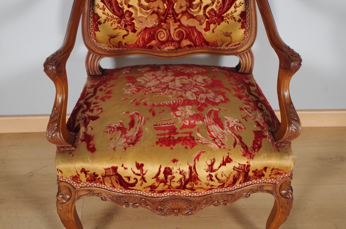 Pair Of Regency-style Armchairs-photo-3