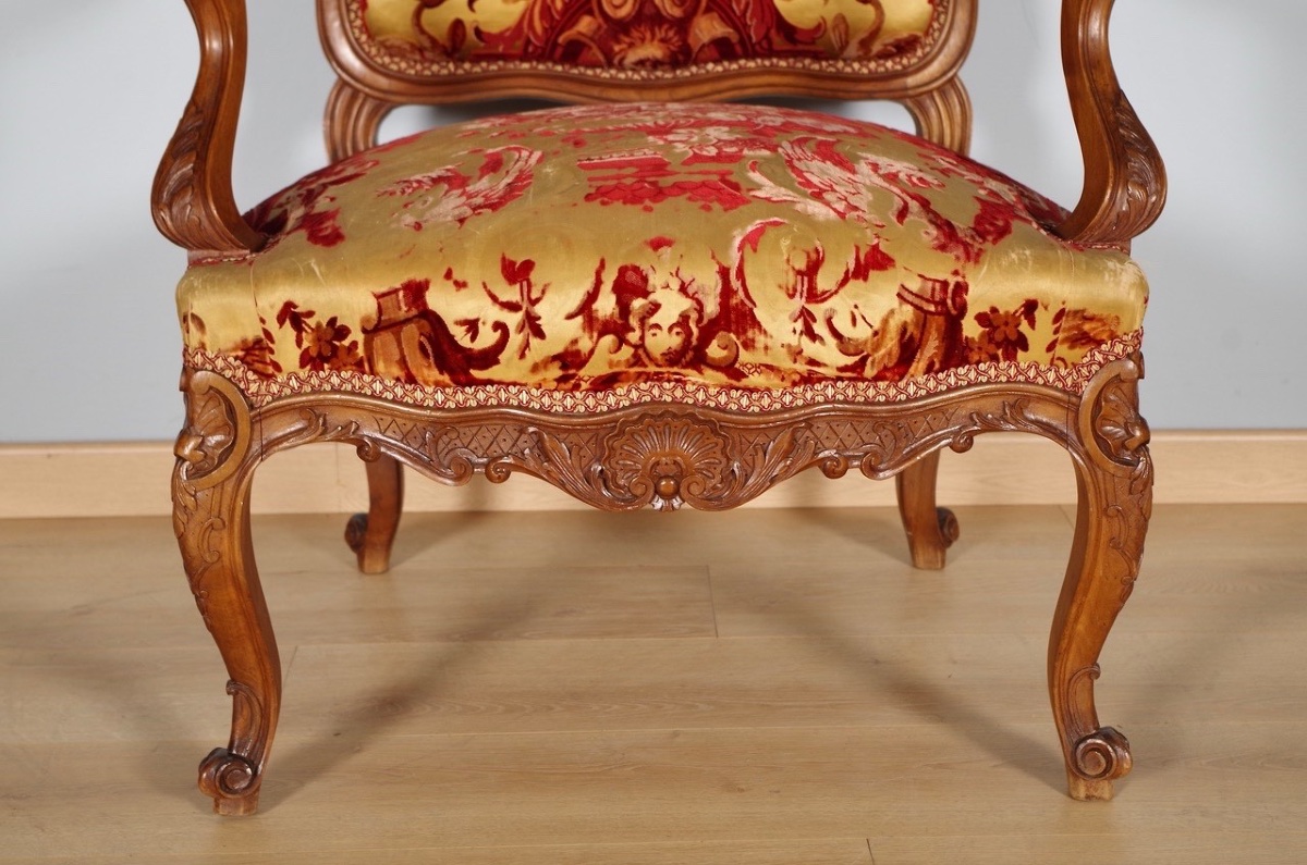 Pair Of Regency-style Armchairs-photo-4