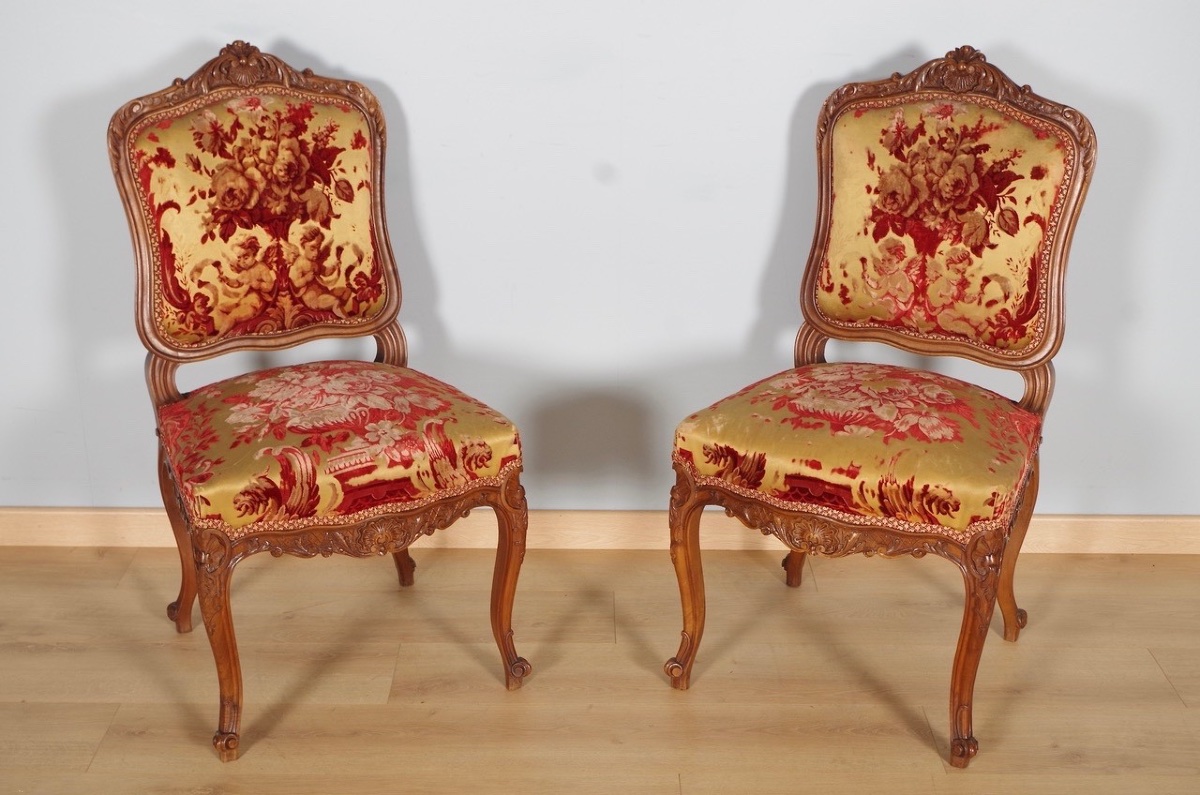 Quatre chaises style Régence-photo-2